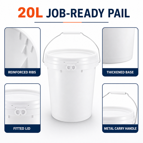 Tile Levelling Bases — 2,000 Bases in a Job-Ready 20L Pail